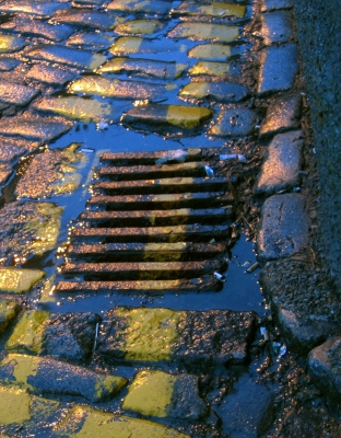 Blue Drain
Taken at night -- there is always someting to photo!
