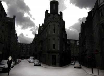 Street Walker
In Aberdeen outside the New Market.
