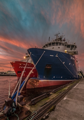 Sunrise over Aberdeen Harbour
